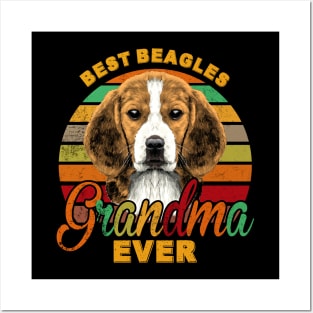 Best Beagles Grandma Ever Posters and Art